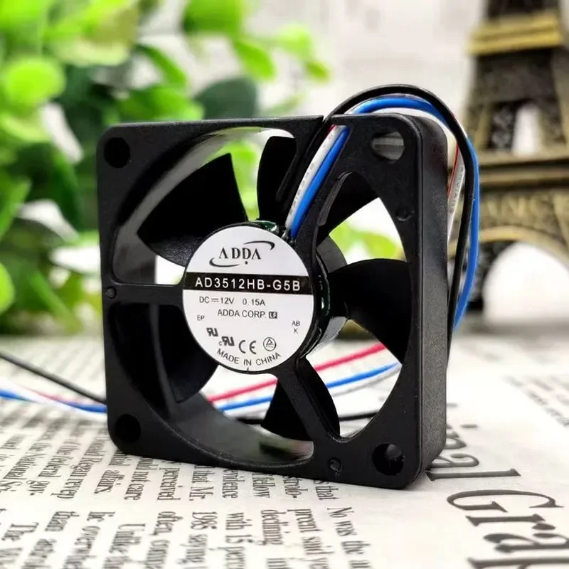 for ADDA Xiexi AD3512HB-G5B 3512 12V 0.15A Four Wire Temperature Controlled Cooling Double Ball Bearing Fan