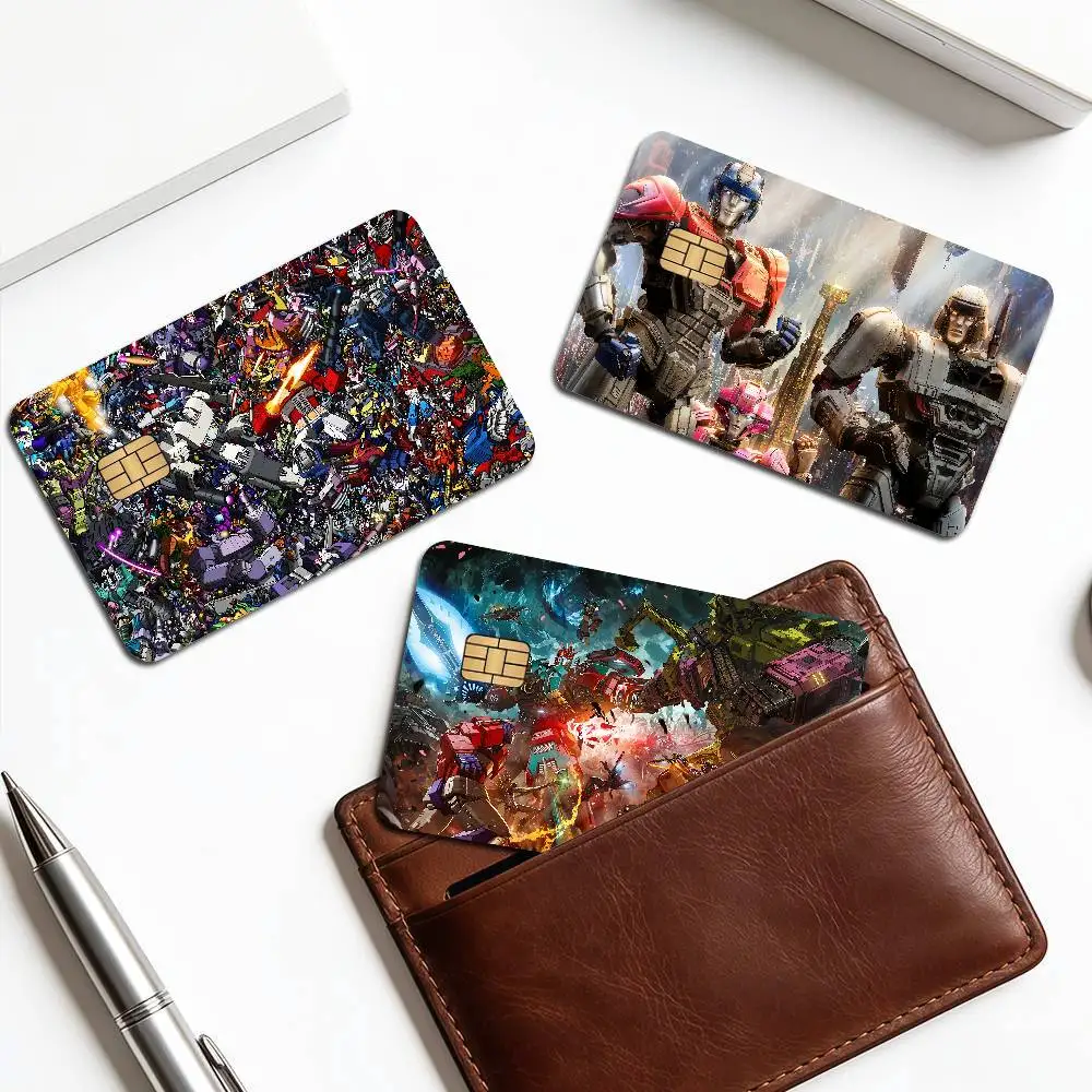 T-Transformers Anime Anime Young Creidt Card Debit Card Sticker Film Case Front Tape For Small Big Chip No Chip