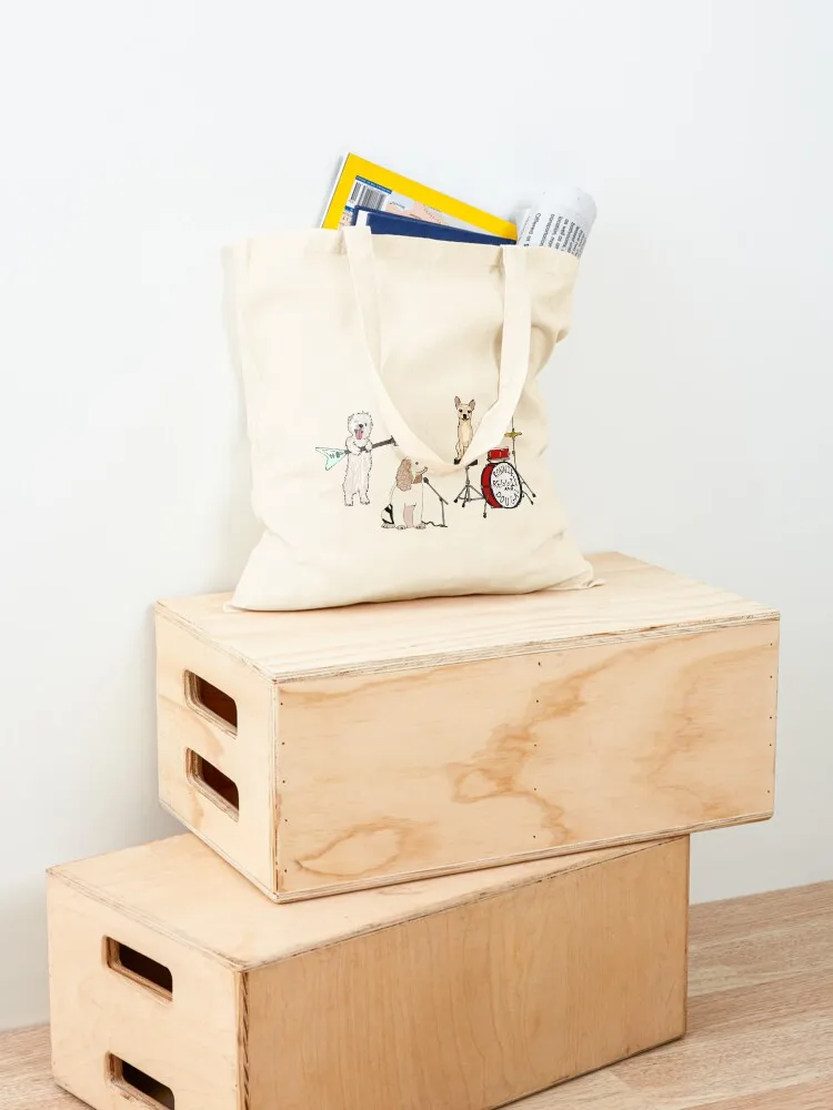 Dog Band Tote Bag Women's beach bags tote bag men shopper bags for women handbag