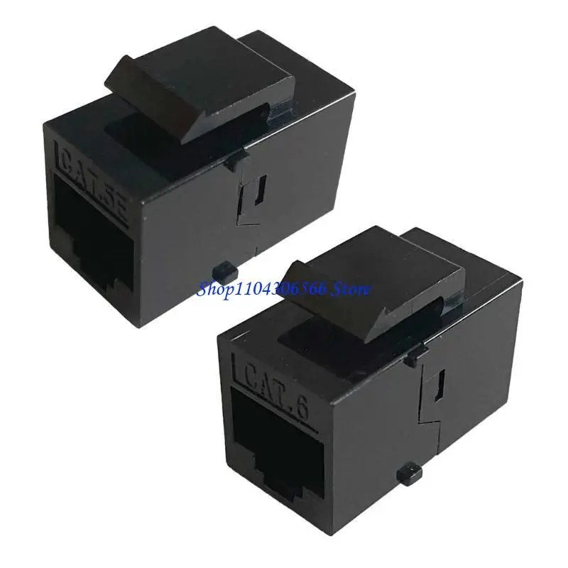02DD 10Pcs Modules Information Socket CAT6 CAT5E Inline Coupler Cable Adapter