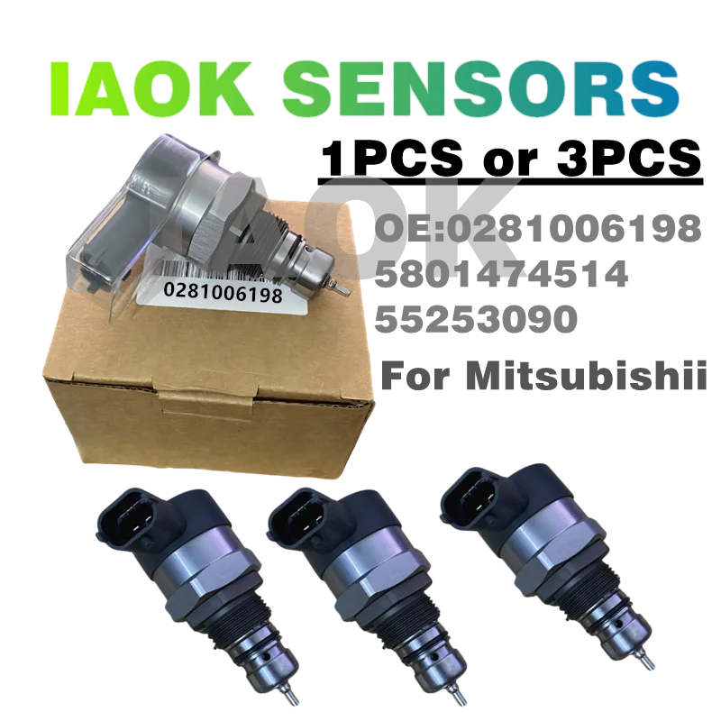 

1/3PCS Quality Fuel Pressure Regulator Control Valve 55253090 5801474514 Pressure Regulator Valve 0281006198 For M-itsubishi
