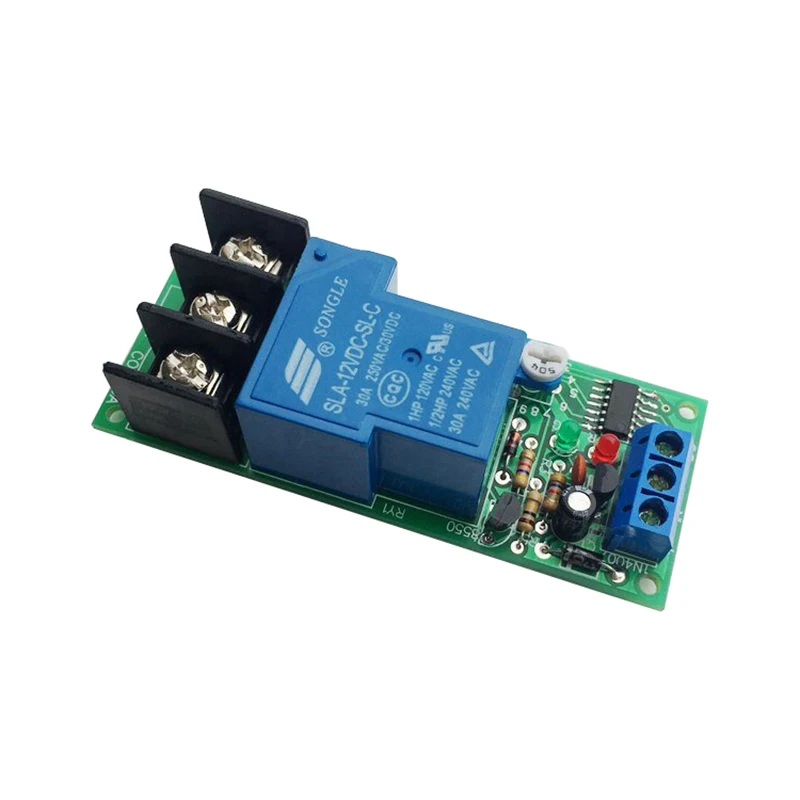 

DC12V24V High-power 30A Time Delay Relay Module Triggle Timer Control Switch 1-10000s Delay Adjustable Turn Off Conduction
