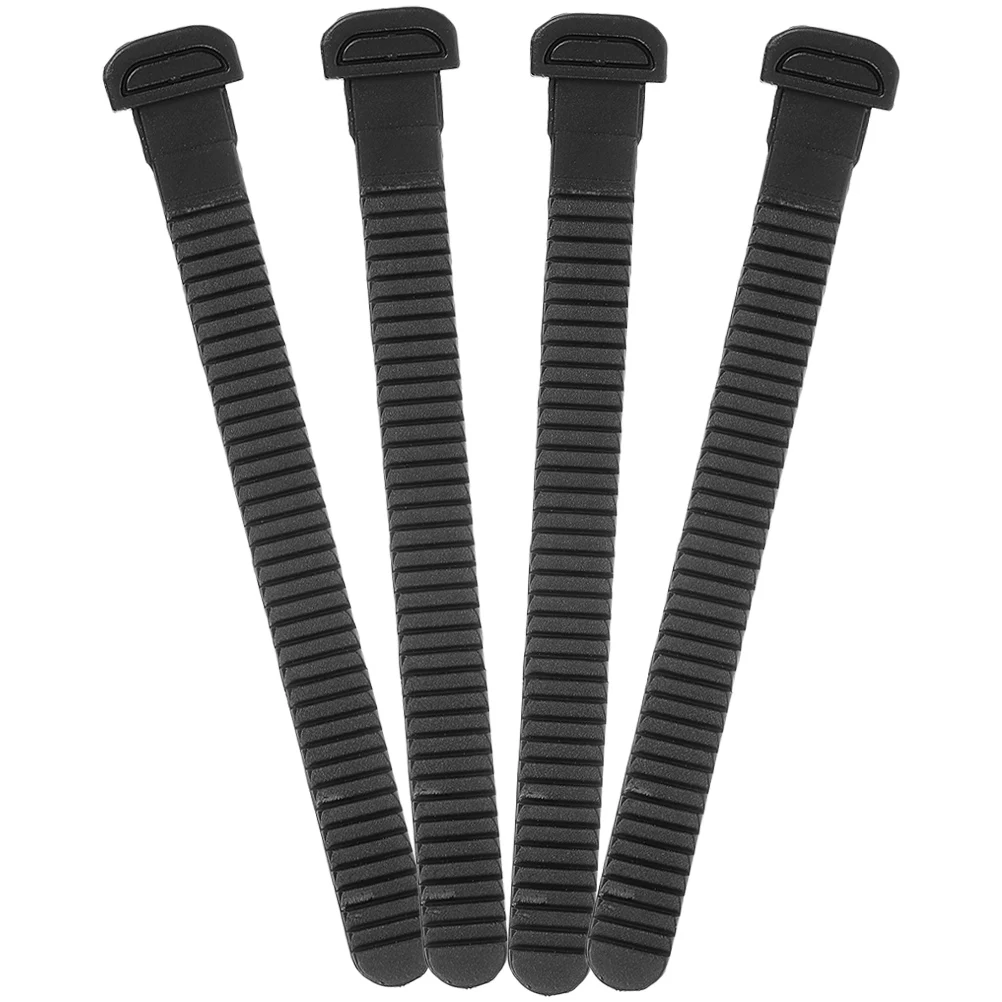 

4pcs Speed Skate Buckle Strap Roller Skates Accessories Replaceable PVC Straps Adjustable Length Skating Shoe Supplies