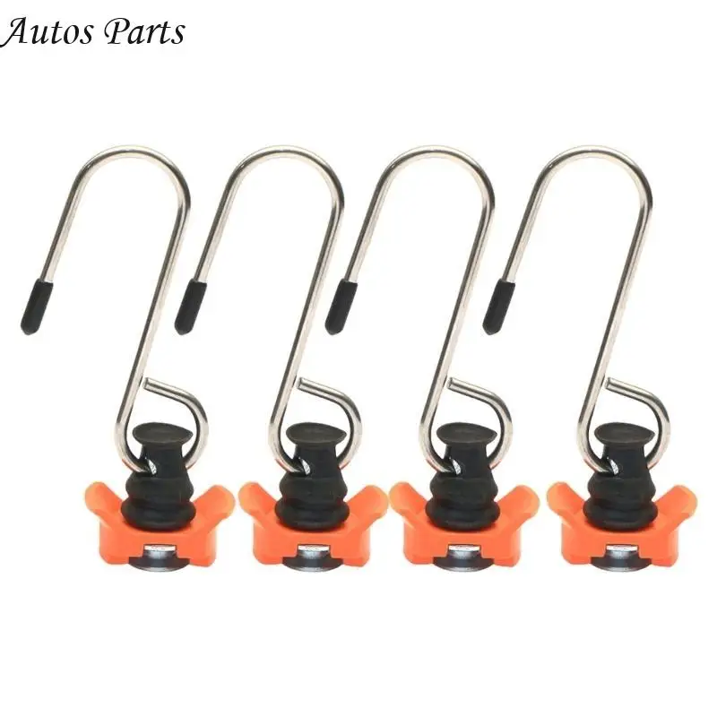 57BA Heavy Load Support Hanging Hooks For Airline Tracks, 4pcs Set For Efficient Motorhomes Truck Tie Down Transport Storage