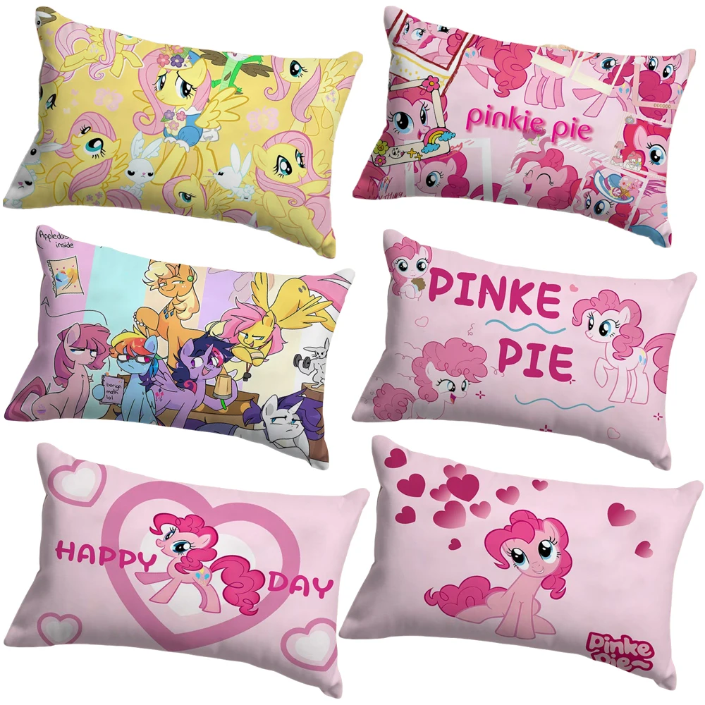 Poszewka na poduszkę Cartoon Anime Cute My Little Pony Series Pinkie Pie Twilight Sparkle Fluttershy Applejack Odpinana poszewka na poduszkę