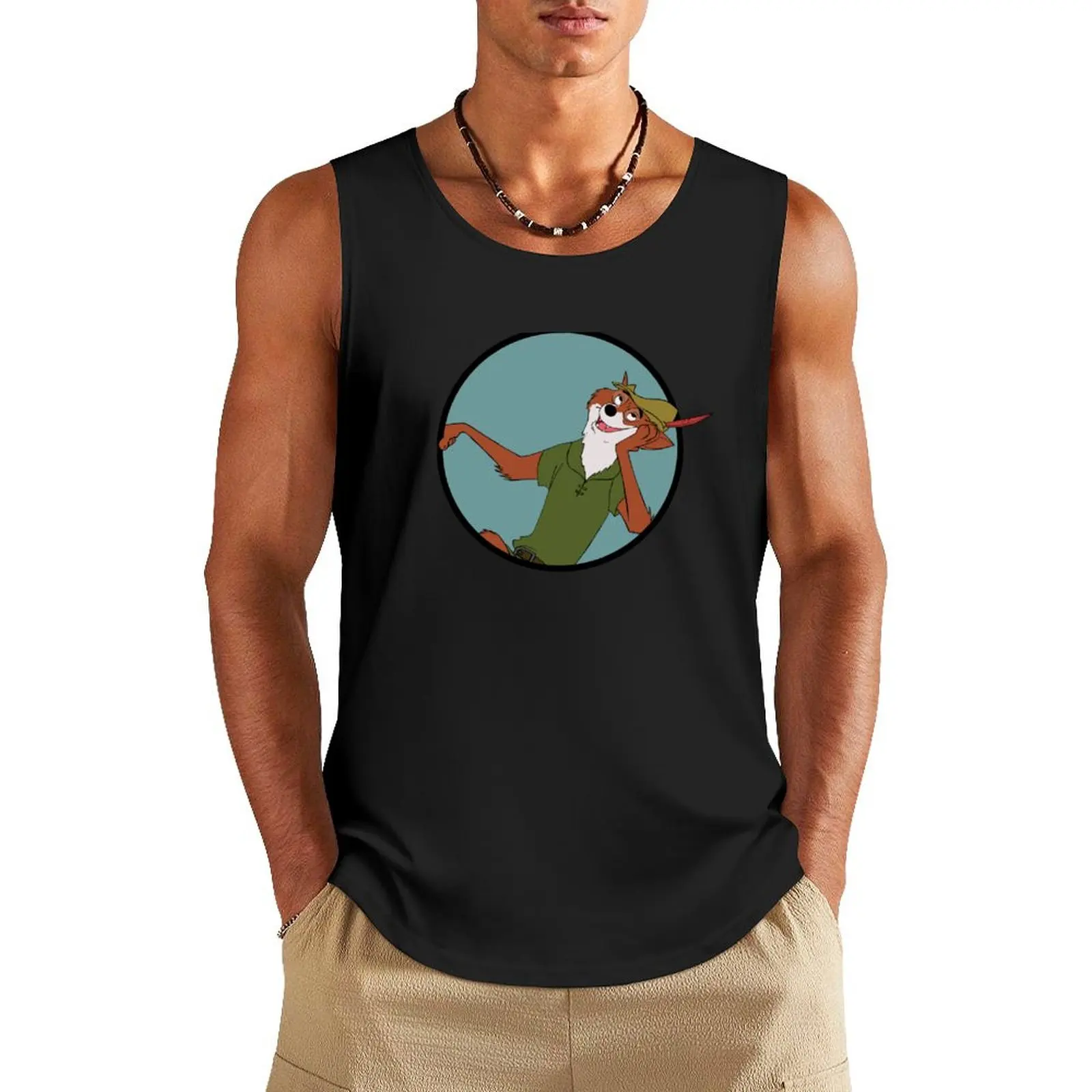 Robin Hood Tank Top gym clothes for man gym Men's t-shirts T-shirt men