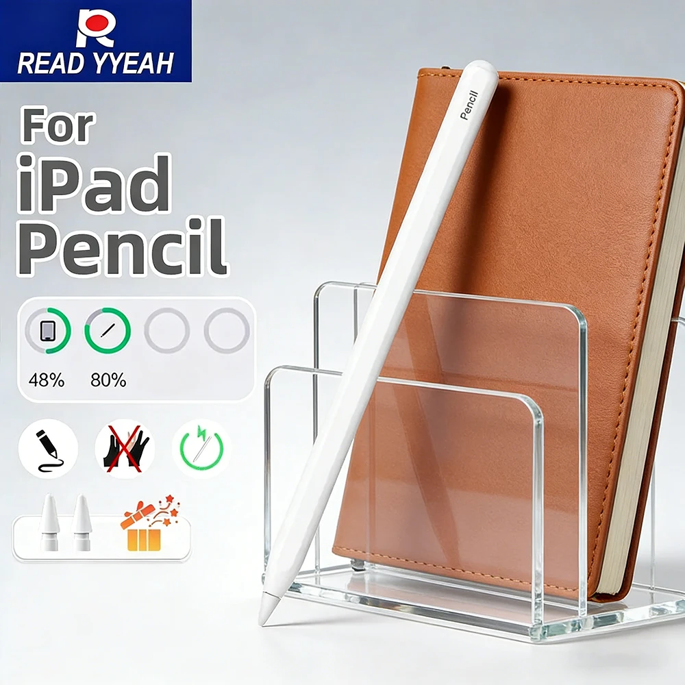 

Стилус с магнитной адсорбцией для Apple Pencil 2, беспроводная магнитная зарядка для iPad 11, 13, M2, M3, Pro 12.9, 11, Air 4, 5, Mini 6