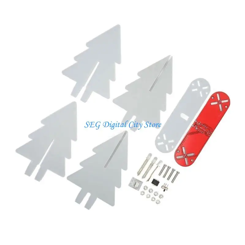 

U75B DIY Assemble Electronic Christmas Tree USB Powered with Flashing LED Lights