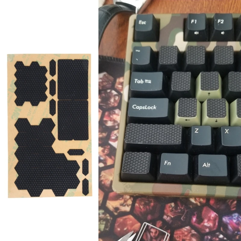 Stiker keyboard Mouse tahan selip stiker antiselip untuk Mouse dan keyboard mengoptimalkan pengalaman meningkatkan kenyamanan