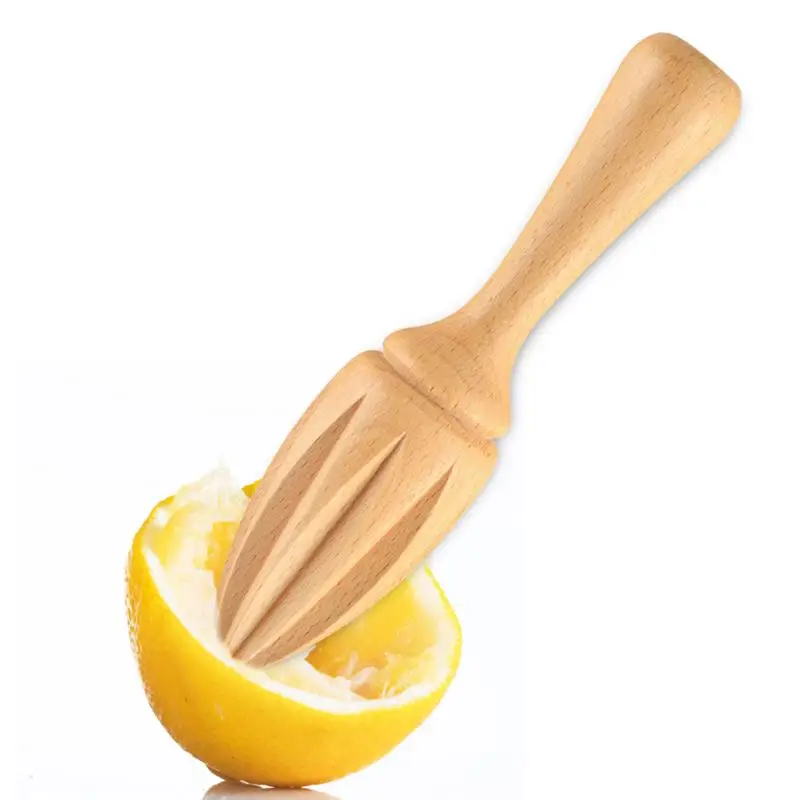 Manual Juicer Lemon Squeezer Natural Beech Wood Hand Press Fruit Orange Juice Extractor Reamers Kitchen Gadgets