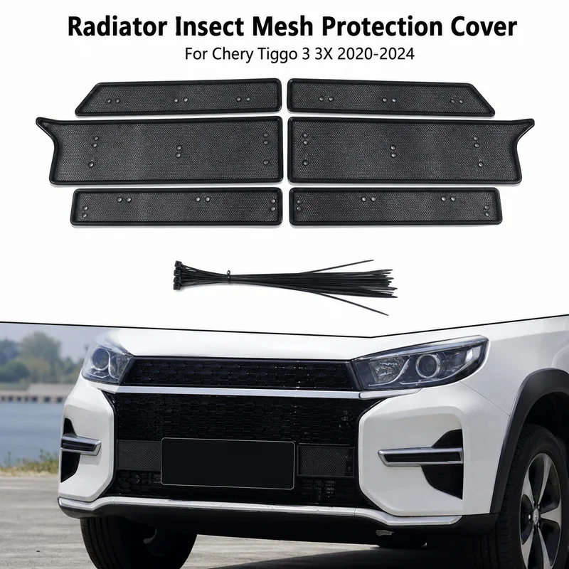 For Chery Tiggo 3 3X 2020-2024 Radiator Insect Mesh Mouse Mosquito Protection Cover Grille Guard Auto Parts