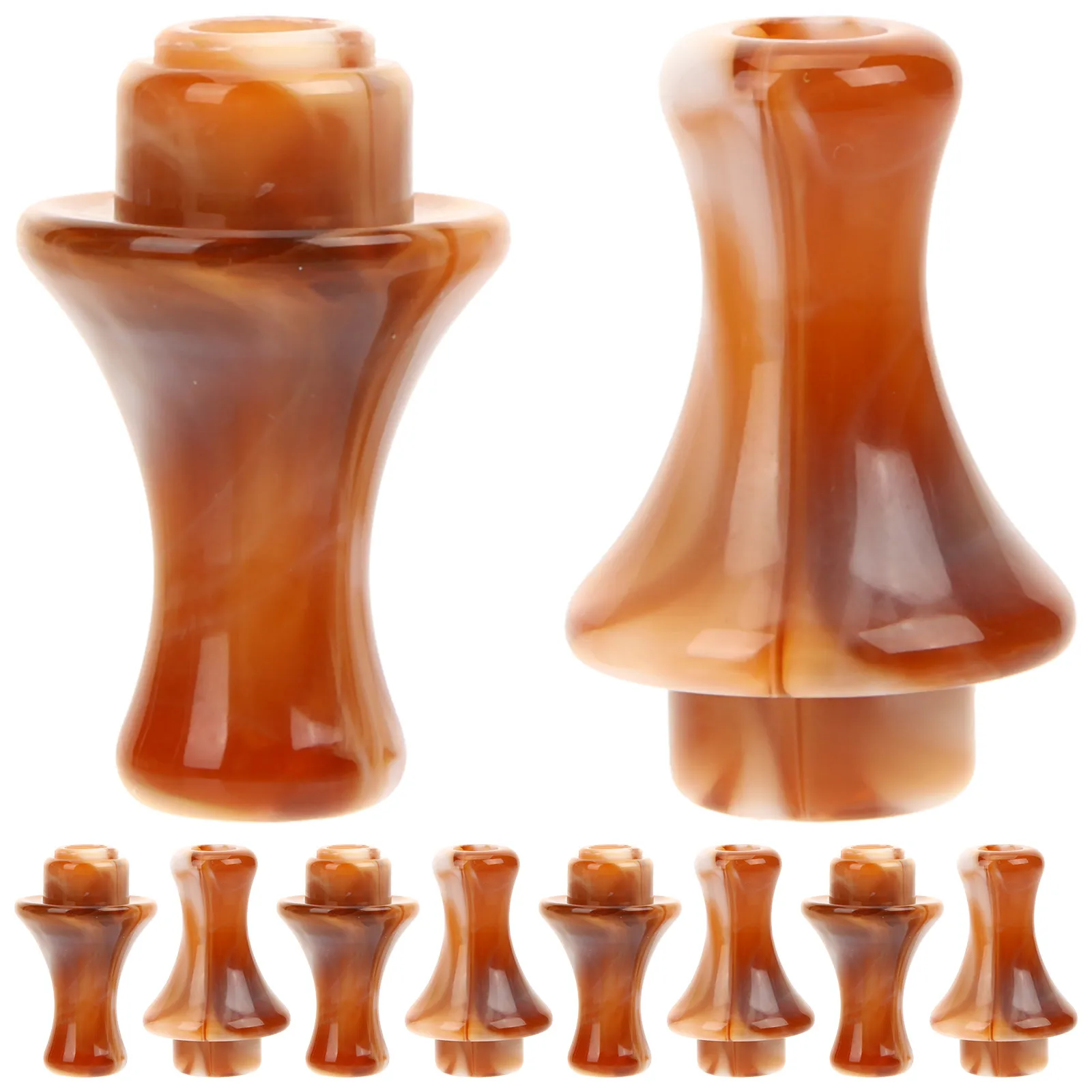 16Pcs Hulusi Mouthpieces Easy Install Portable Resin Mouthpieces for Hulusi Practice Training Beginners Skill Development Music