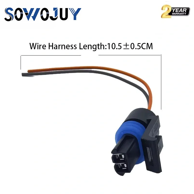 12101899 Coolant Temperature Sensor Connector Plug Pigtail PT109 For Chevy Silverado GMC Sierra Cadillac Buick 2Pin Wire Harness