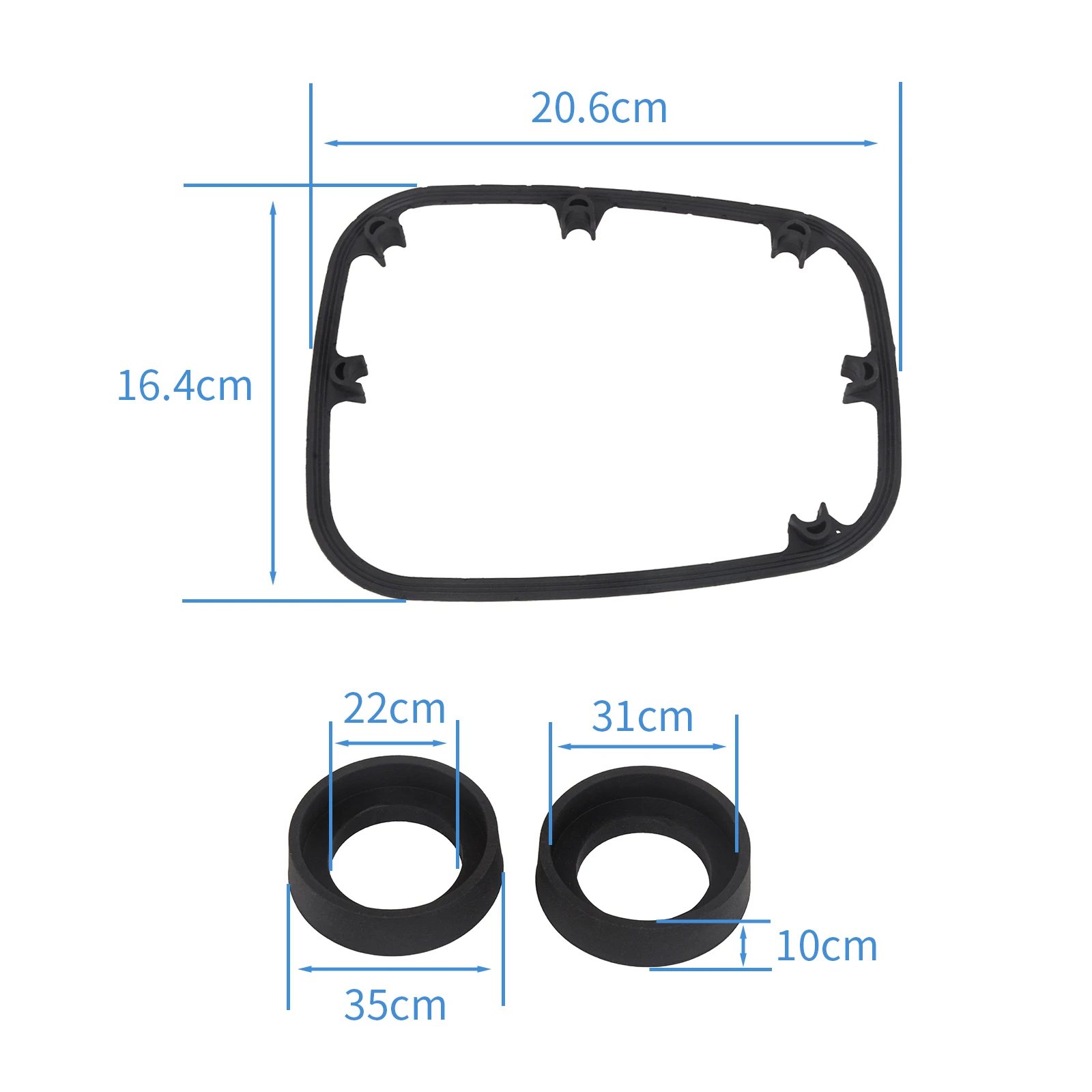 Oldbones Cafe Racer For BMW R Series R850 R1100 R1150 R1200 Rubber Cylinders Valve Cover Gasket Set Motorcycle Modification