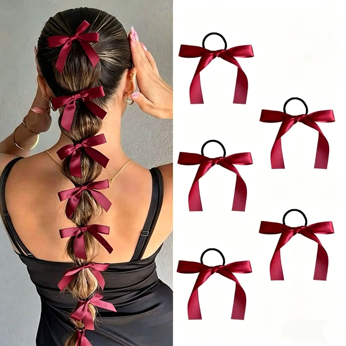 5-10 Buah Gaya Wanita, Modis d - Ribbon Bow Gift ulasan dan harga