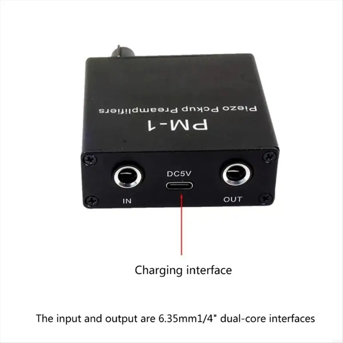 【AA85】 Instrumentos musicais Guitarra Violino Ukulele Mandolin Chip Piezoelétrico Cerâmica Chip Captador Pré-amplificador Tipo C DC5V