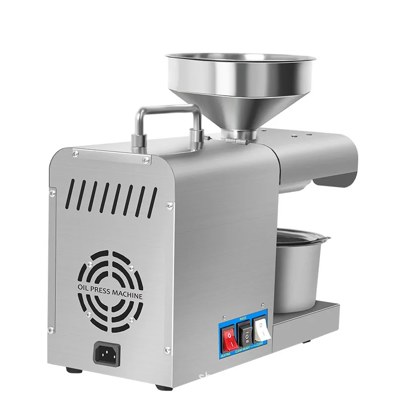 Small Commercial 304 Stainless Steel Cold Press Groundnut Extraction Oil Pressers