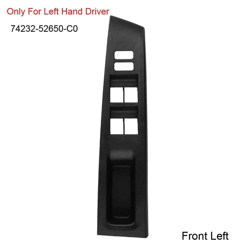 2x Front Armrest Upper Car-Window Switch Panel (RH & LH) For Toyota Vitz 2010-2014 74232-52570-C0/ 74231-52630-C0 Interior Part