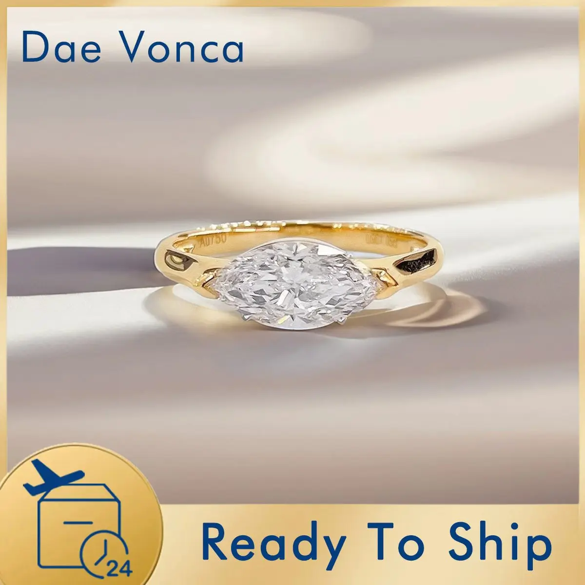 

Обручальное кольцо с бриллиантами огранки «маркиз» 0,5 карата и 1,0 карата, желтое золото 18 карат, выращенный в лаборатории бриллиант огранки «маркиз», подарок на помолвку