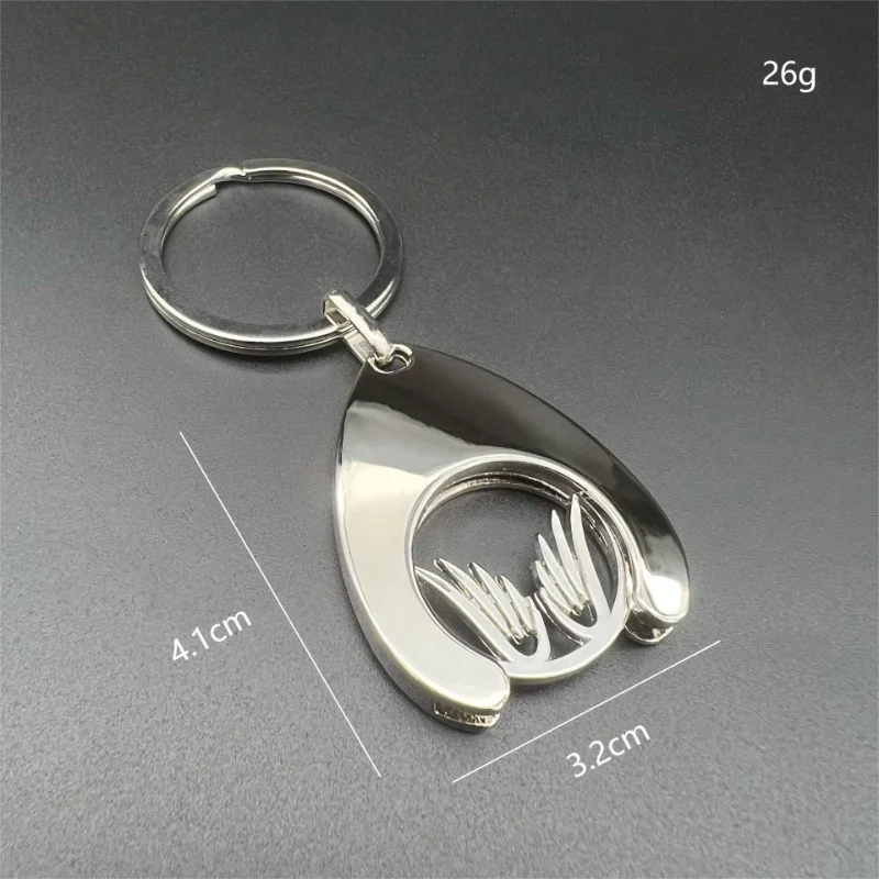 Hot Sales Cart Token Keychain Metal Trolley Token Keyrings Key Hook Key Ring Coin Holder Decoration Key Chains Decoration Crafts