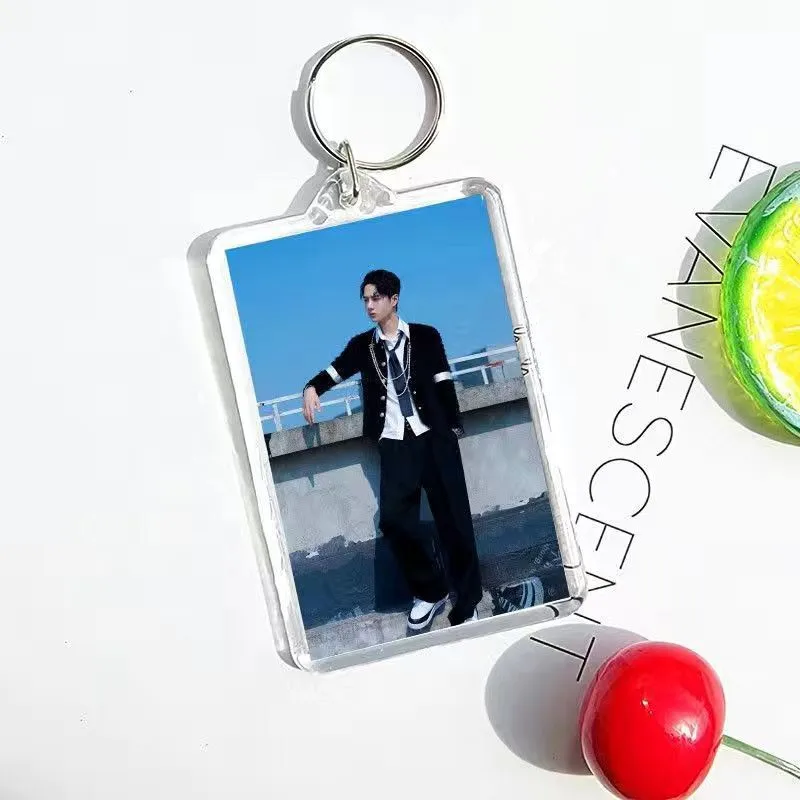 Wang Yibo Xiao Zhan Cosplay Acrylic Keychain Bo Jun Yi Xiao Cute Bag Pendant Keyring Decoration Jewelry Accessories Fans Gift