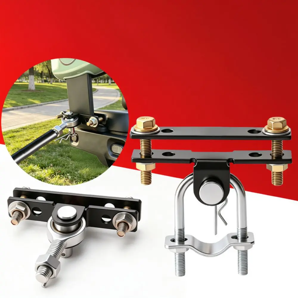 Universal Electric Scooter Trailer Hitch Connector Iron Heavy Duty Rear Rack Towing Bracket For Motorcycle Cargo Hauling