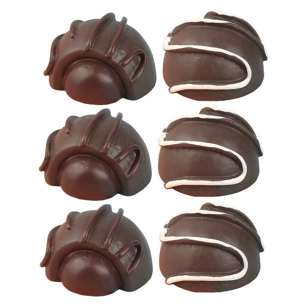 

12 Pcs Toys Simulation Chocolate Model Desktop 200X200X150CM Small Fake Coffee Decor