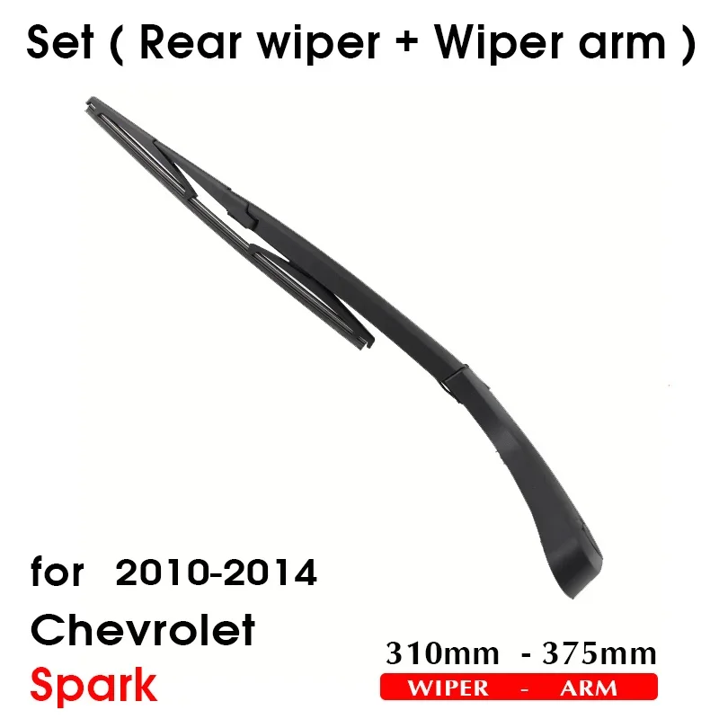 Car Wiper Blade For Chevrolet Spark 2010-201 Rear Back Windshield Windscreen Rear Wiper 350mm+Arm 305mm Car Accessories