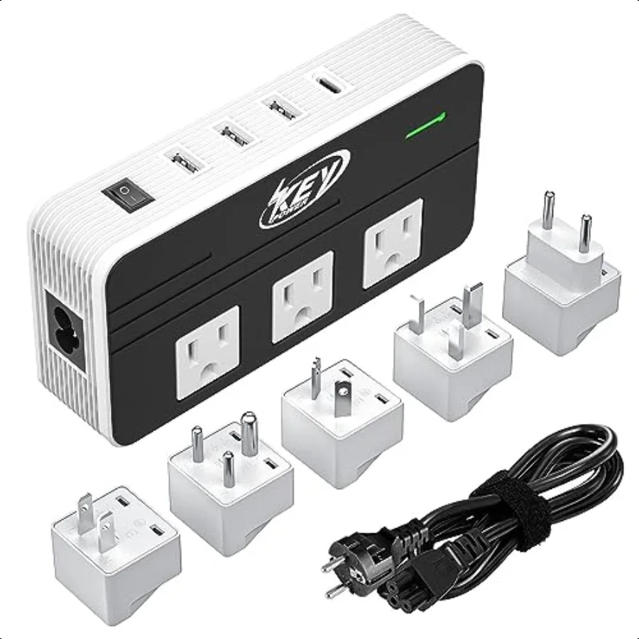 

230Watt Step Down 220V to 110V Voltage Converter International Travel Adapter Power Converter with USBC Port 18W [Use for USA A