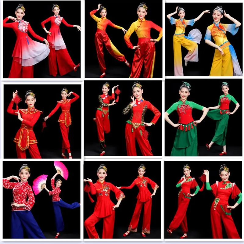 

Women's New Style Jiaozhou Yangko Solo Dance Middle-aged and Elderly Opening Dance Northeastern Yangko Fan Dance Classical Dance