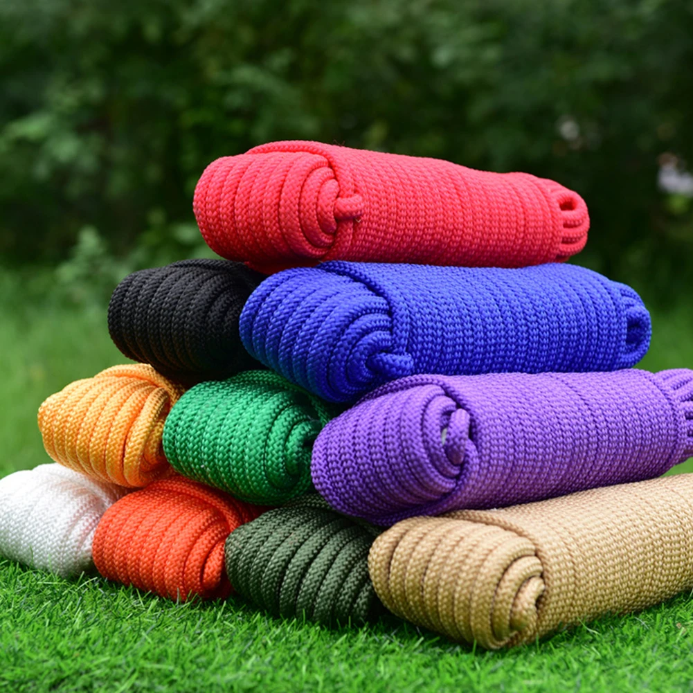 8mm Braided Rope, 10m Outdoor Rope, Parachute Rope, Survival Parachute Cord, Home Use Rope, for Outdoor Camping Climbing Rope