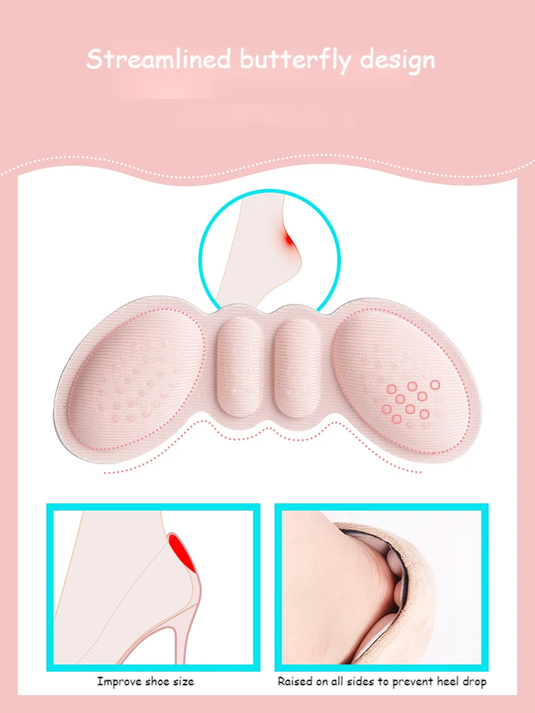 1 Pair Women Insoles for Shoes High Heels Adjust Size Adhesive Heel Liner Grips Protector Sticker Pain Relief Foot Care Inserts