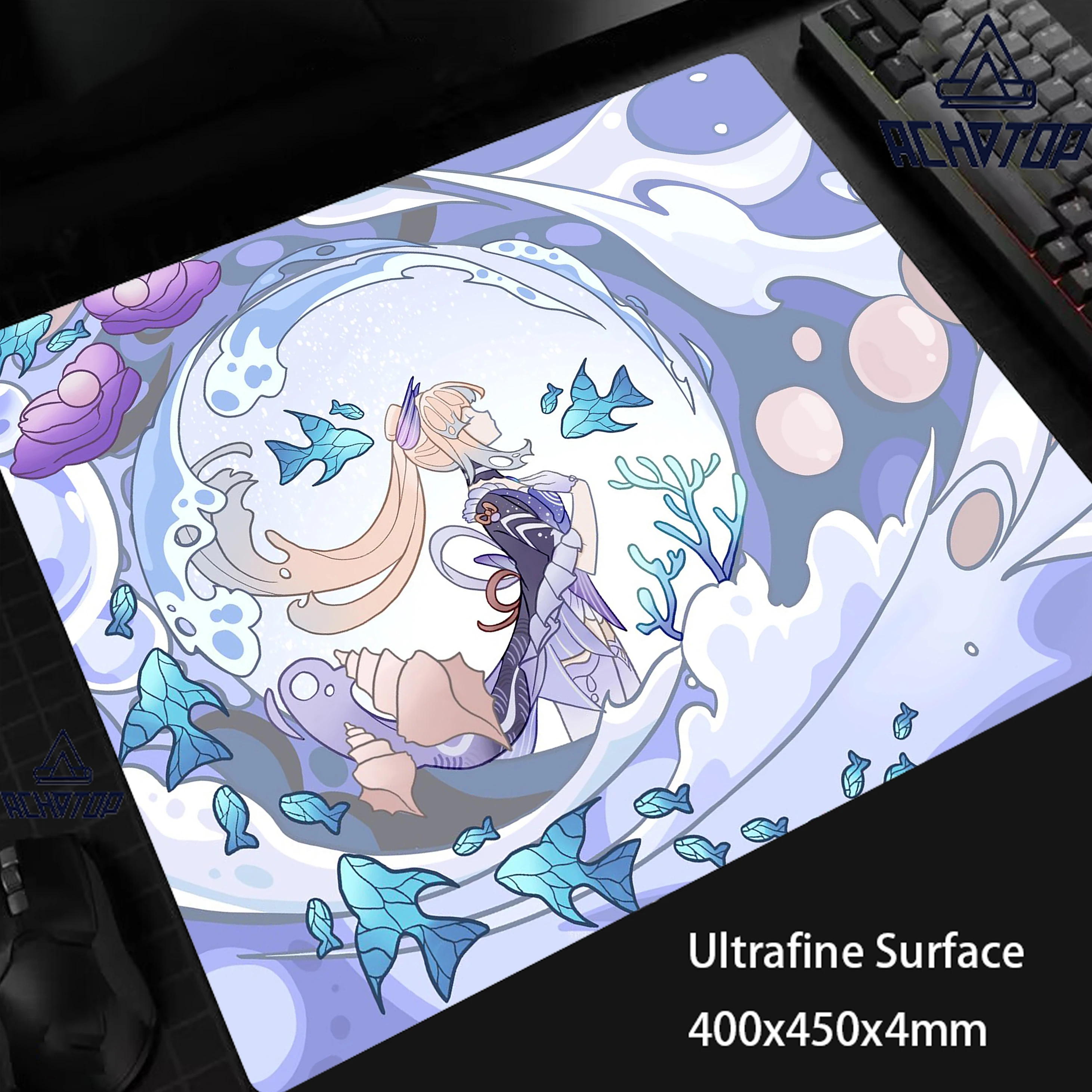 

Genshin Impact 45x40CM Ultrafine Surface Mouse Pad E-Sports Speed Gaming Mouse Mat Premium Mousepad Gamer Computer Keyboard Pad