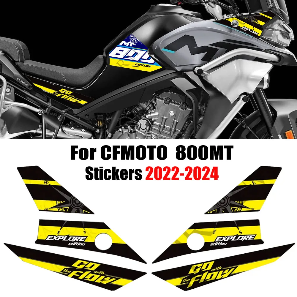 

For CFMOTO CM MOTO 800MT 800 MT 2022 2023 2024 Touring Adventure Protector Stickers Decals Trunk Luggage Cases Fairing Fender