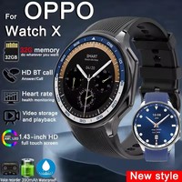 2025 New For OPPO Watch X High-End Business Watch Men 32G Memory Video Playback Smart Watch Sports Fitness Waterproof SmartWatch