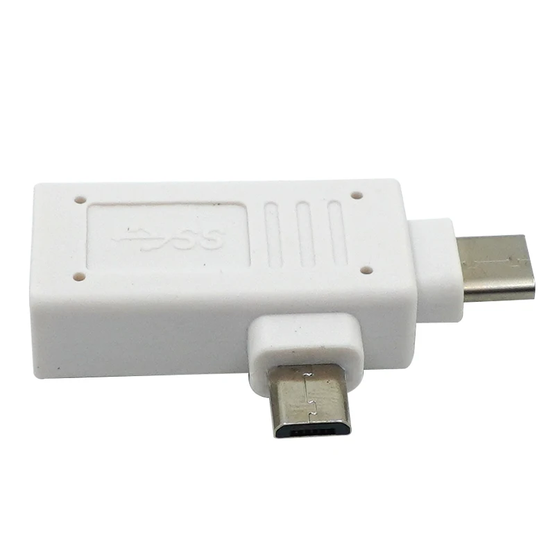 Переходник с USB «Мама» на Type-C + Micro USB