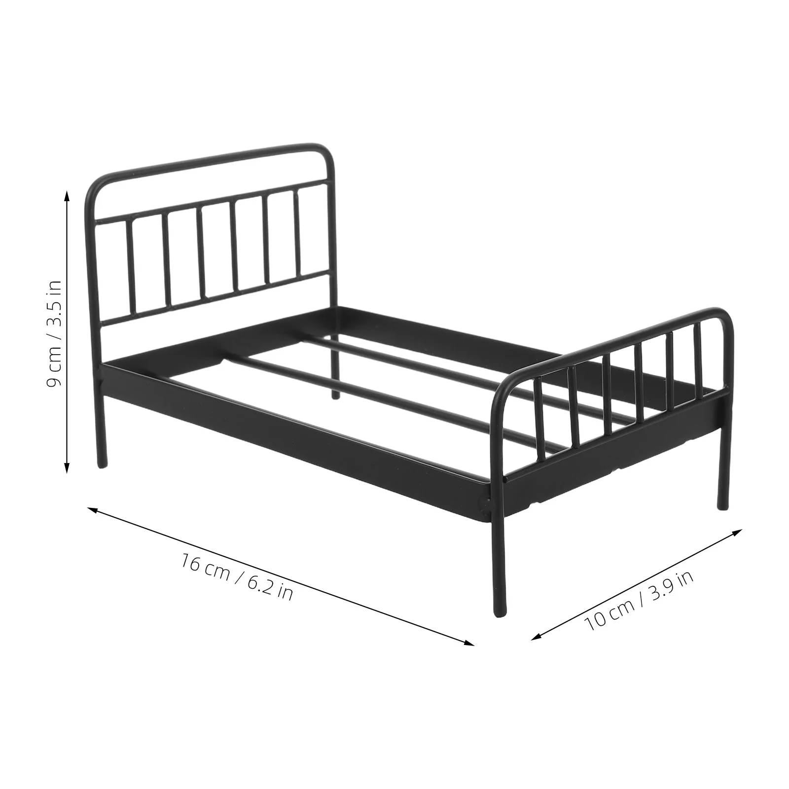 Miniatuur meubeldecoratie bed voor poppenhuis babyaccessoires speelgoed