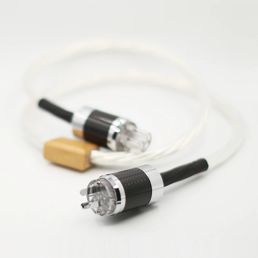 

HI-End Odin AU 3 Pin HIFI Power Cable Australian HIFI Power Cable Silver Plated Power Cable With AU Plug for DVD Amplifer CD