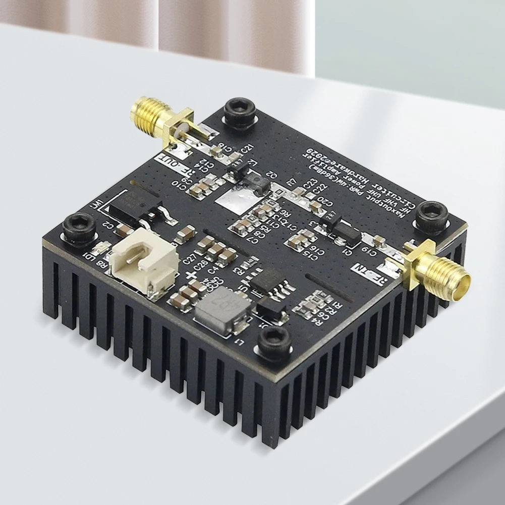 Module amplificateur de puissance RF 0.5-800MHz, Gain 40dB pour transmetteur de radio amateur, haute qualité et Durable avec une gestion efficace de la chaleur