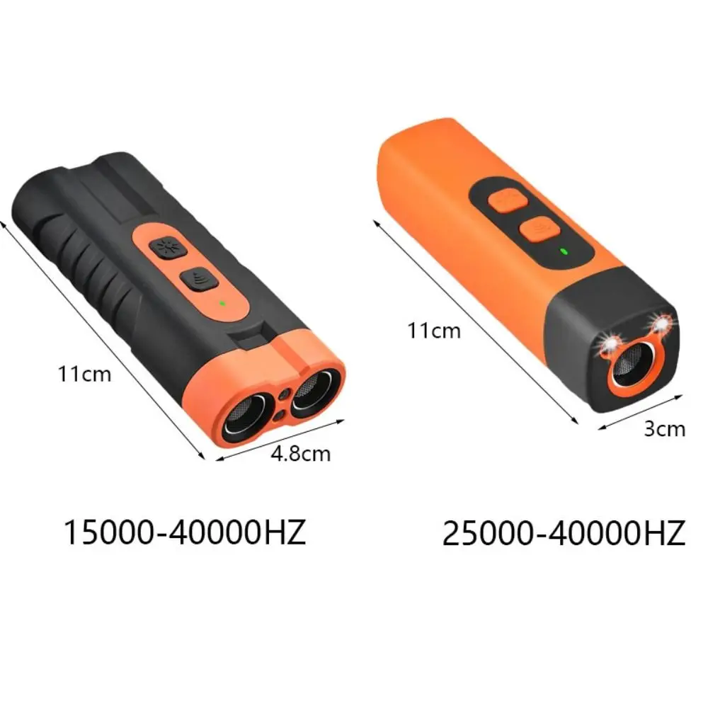 Repellente per cani ad ultrasuoni ricaricabile con torcia a LED Repellenti per addestramento cani con telecomando Antiabbaio Professionale