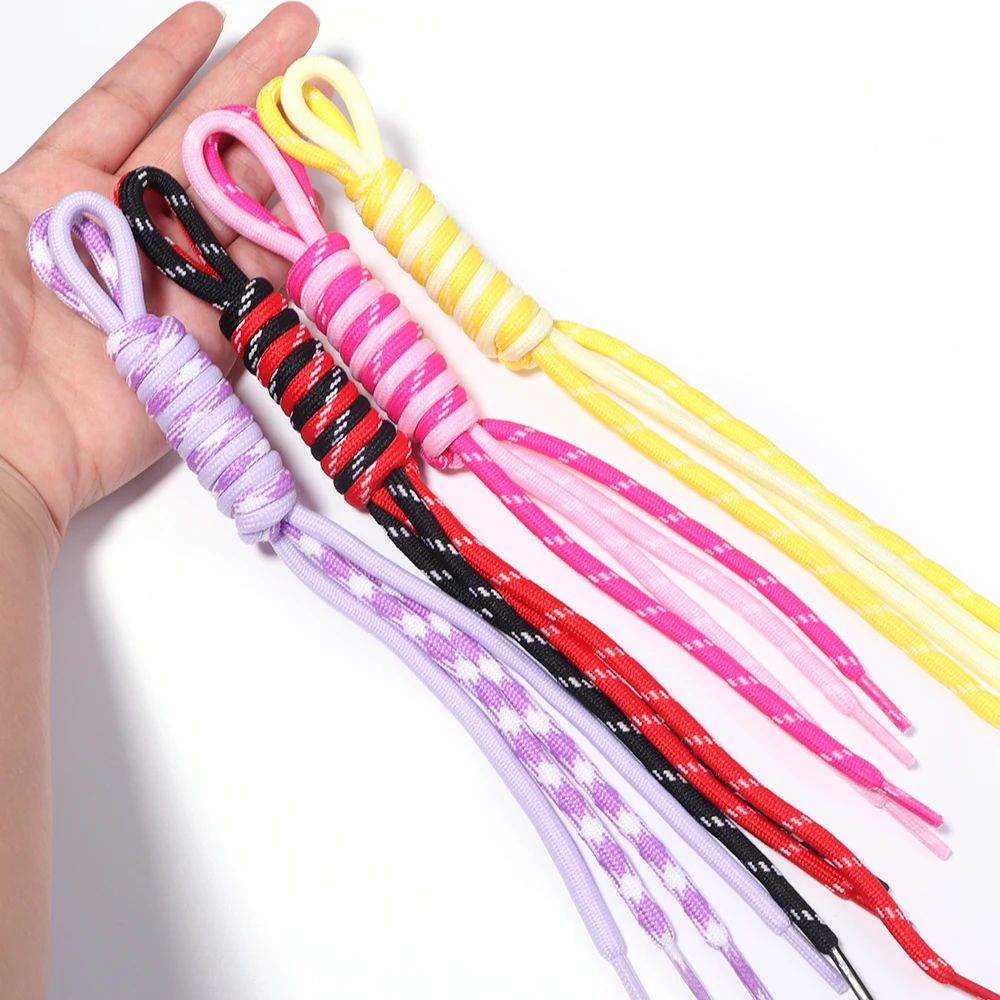 4/5 Stück Kreative Farben Handgefertigtes Geflochtenes Schlüsselband Handykette Nylonseil für Handyhülle Tasche Anhänger Schlüsselanhänger Dekoration – Detail 6
