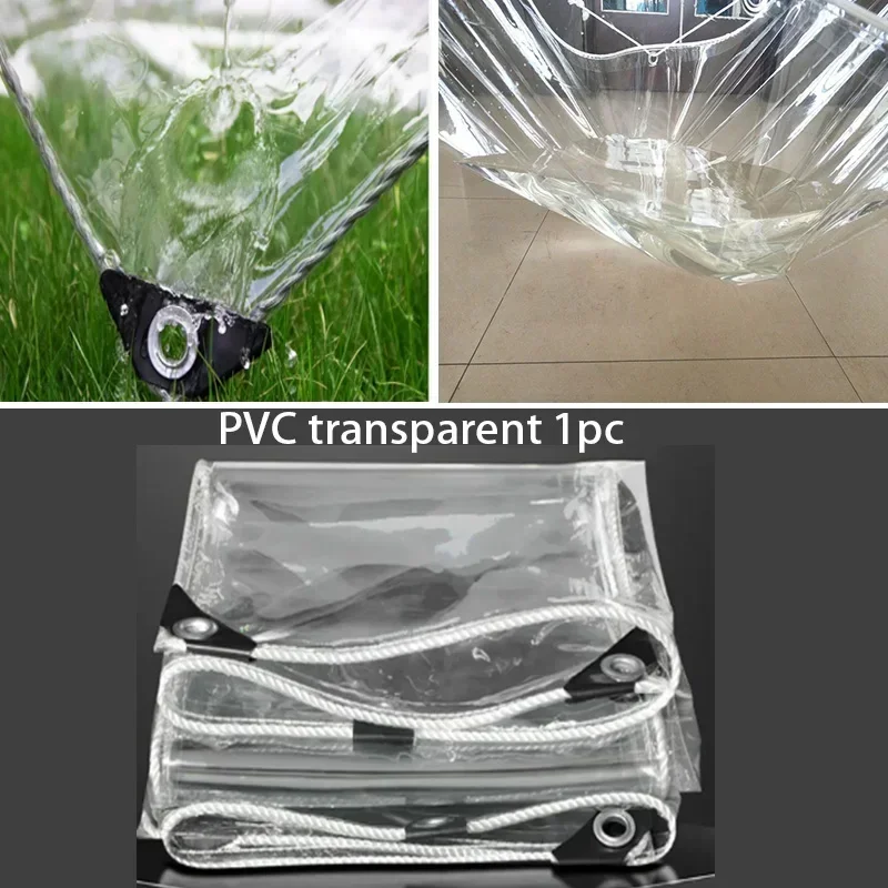 Verdickte PVC-Transparente Plane Wasserdicht Winddicht Überdachung Terrasse Isolierung Schneeverhinderung – Detail 1