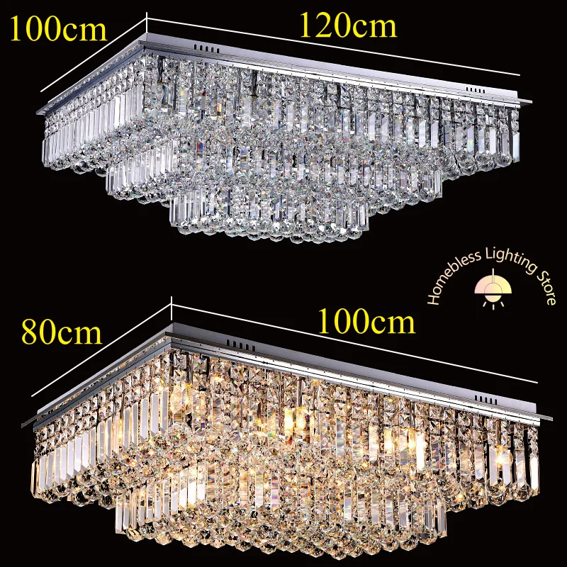 Modern Crystal Ceiling Lamp Pendant Lighting Home Lustre Living Room Bedroom Hotel Hall Top   3 Color 