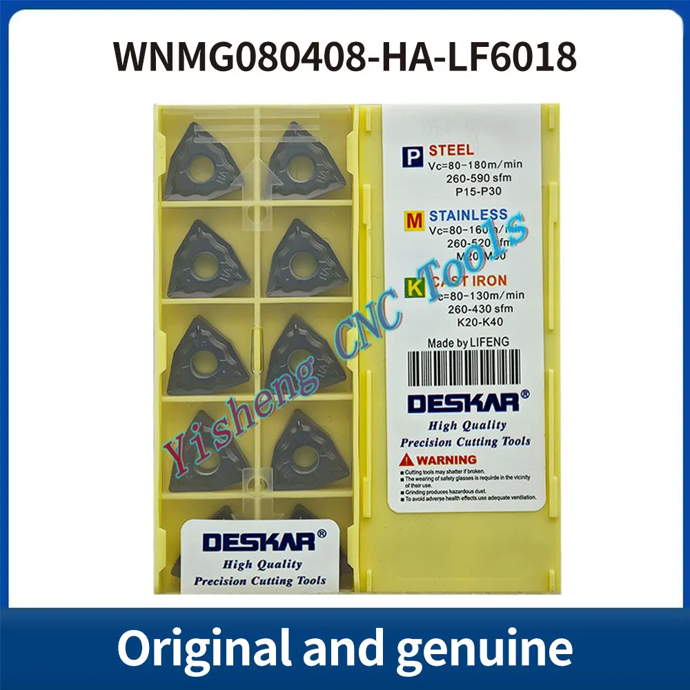 

DESKAR 100% Original WNMG080404-HA WNMG080408-HA LF6018 LF6118 K10 LF6018S indexable threading carbide insert