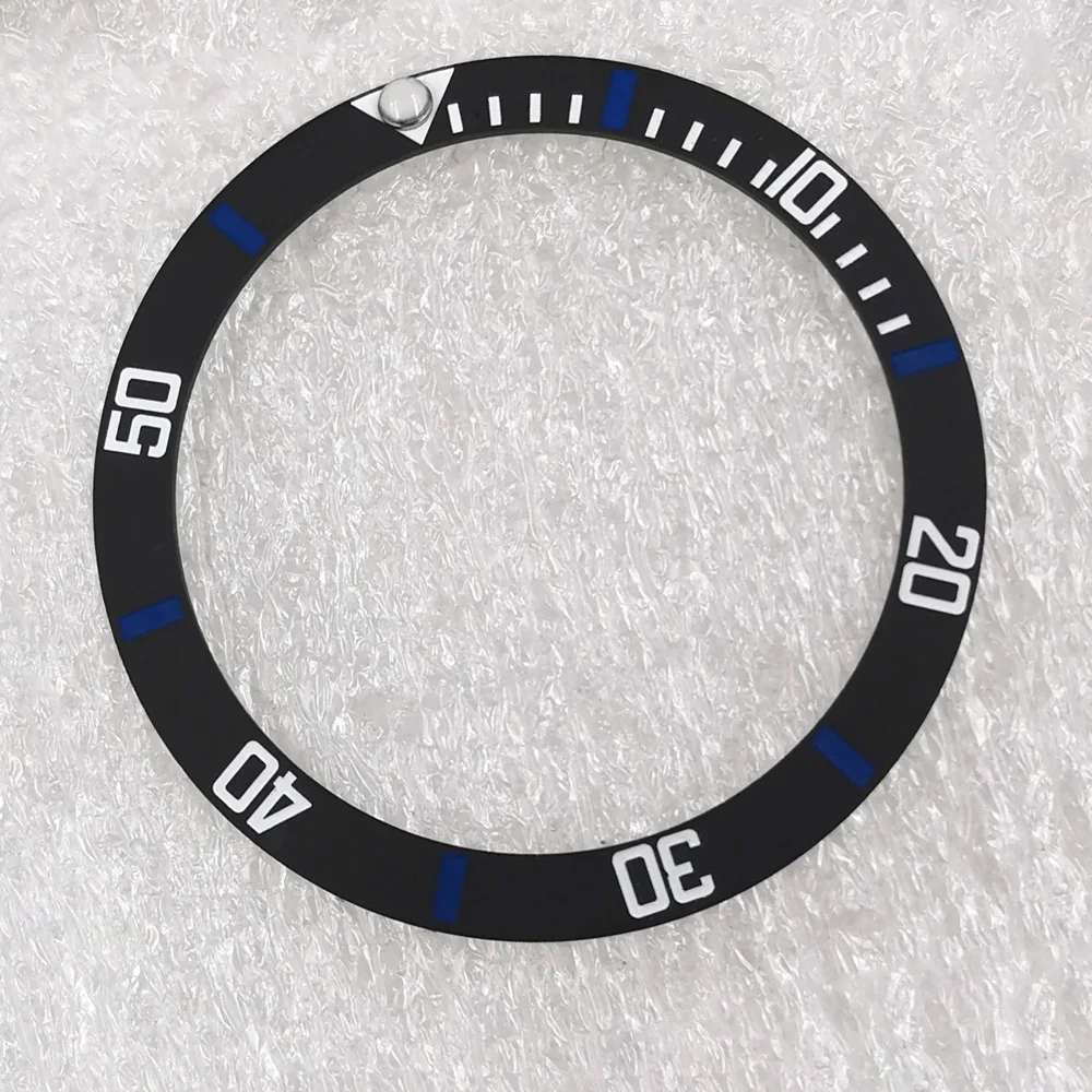 38Mm Imitatie Carbon Keramische Bezel Insert Voor Rlx Sub Watch Face Horloges Vervangen Accessoire Bezel Ring