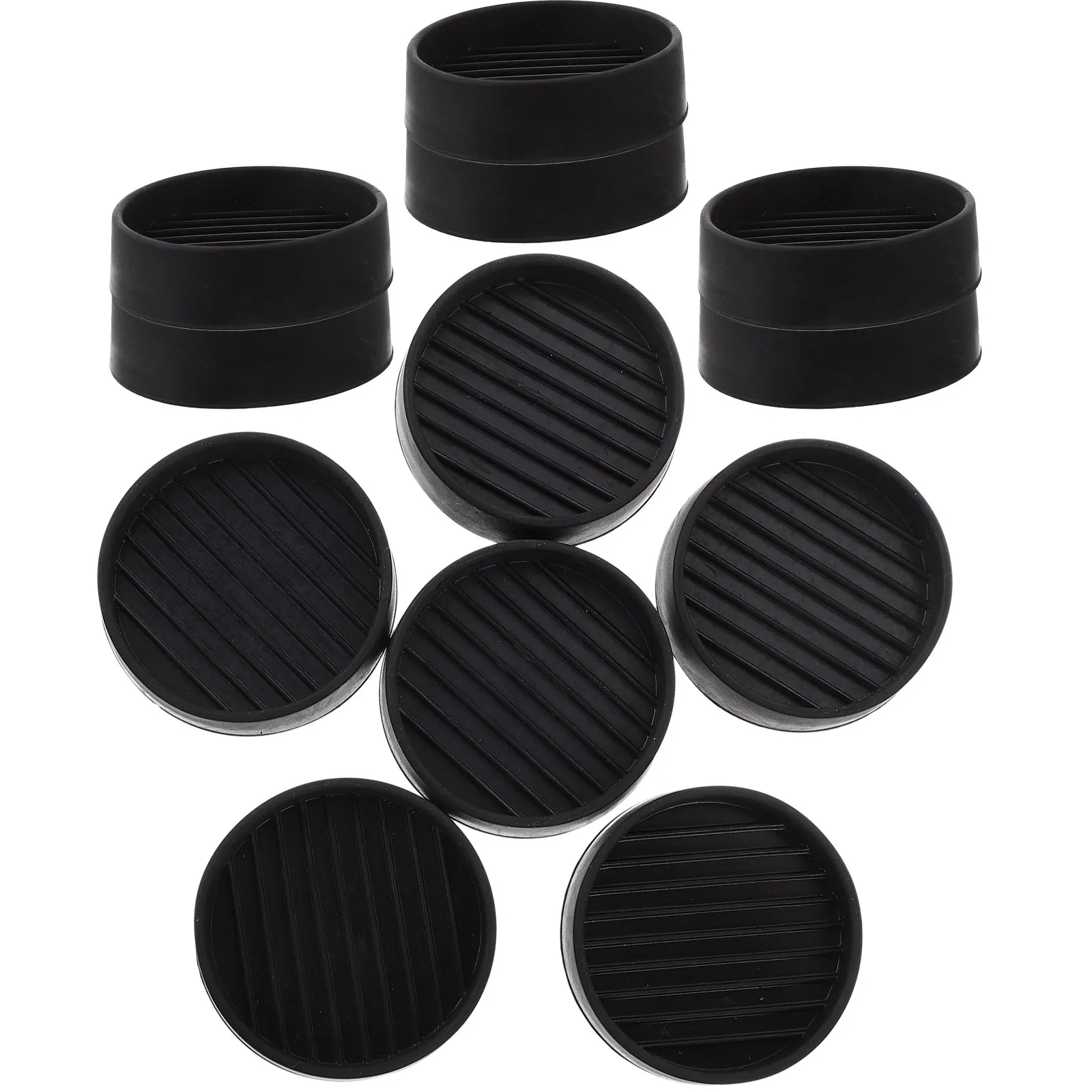 

12Pcs Furniture Wheel Caster Cups Rubber Floor Protectors Stop Unwanted Movement for Chairs Tables Beds Sofas Desks Wheelchairs