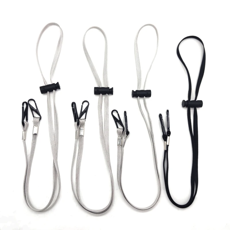 Mask Hanging Rope Face Mask Lanyard Mask Holder Adjustable Traceless Ear Hanging Rope Two Hooks