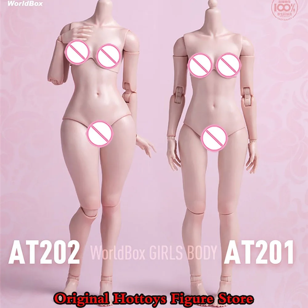 

Worldbox AT201 AT202 1/6 Scale Girl Joint Flexible Body Normal Fat Leg 12'' Female Soldier White Light Tan Skin Action Figure