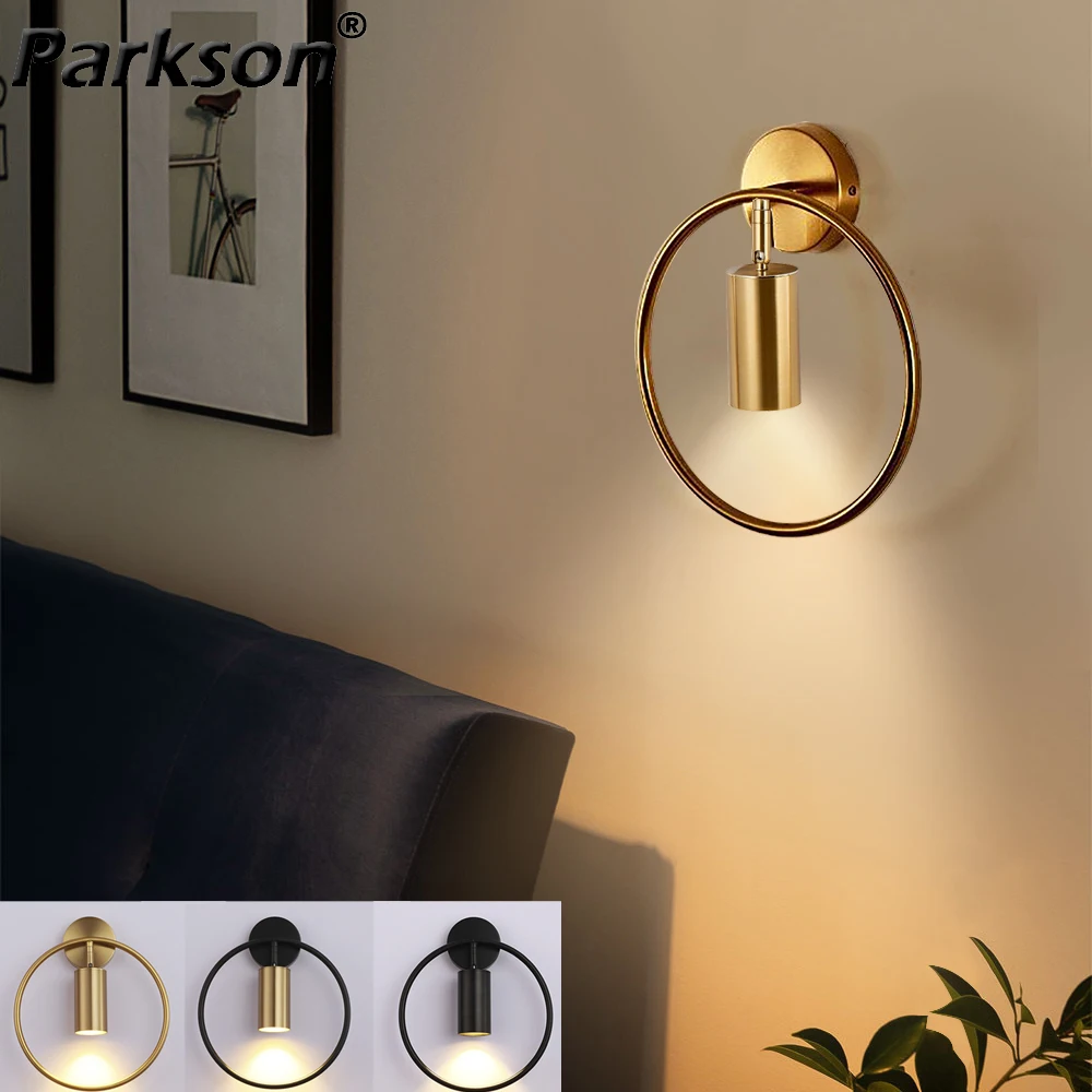 Modern LED Wall Lamp E27 5W Bedside Scones Luxury Wall Lights Fixtures For Home Decor Dining Living Room Bedroom Indoor Lighting