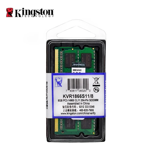 Imagen 2 del producto Kingston portátil Ram DDR3L DDR3 8GB 4GB 1066Mhz 1333Mhz 1600Mhz 1866Mhz SO-DIMM PC3-8500 10600 12800 Notebook DDR3 de doble canal